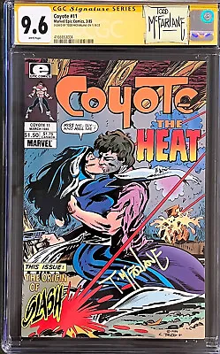 Buy Coyote #11 - CGC 9.6 Nm+ White Pages - SS Signed Todd McFarlane First Todd Art • 475.71£