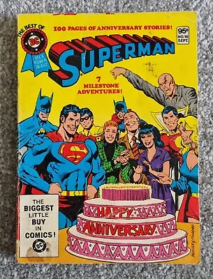 Buy Superman Happy Anniversary DC Blue Ribbon Digest Comic Book No 16 • 5.99£