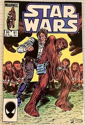 Buy Star Wars #91 High Grade NM Tony Salmons Cover 1985 Marvel Comics Chewbacca • 19.85£