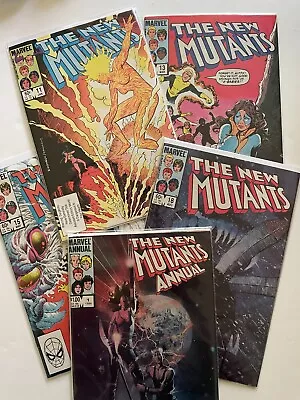 Buy THE NEW MUTANTS Lot Of 5 Marvel Comics - #11, 13, 15, 18, Annual #1 • 8.02£