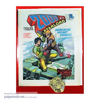 Buy 2000AD Prog 104 Ezquerra Judge Dredd + Comic Bag And Board 17 5 79 1979 UK (:c) • 14.99£