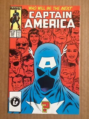 Buy Captain America #333 1st John Walker As Captain America Marvel Comics 1987 • 2.99£