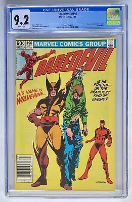 Buy Daredevil #196 July 1983 Cgc Grade 9.2 Bullseye Kingpin Appearance Marvel Comics • 134.56£
