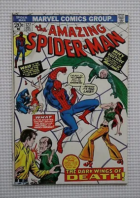 Buy 1973 Amazing Spider-Man 127 By Marvel Comics 12/73, Bronze Age Vulture 20¢ Cover • 24.32£