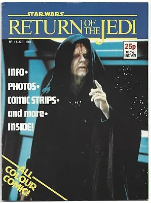 Buy Star Wars: Return Of The Jedi #11, 1983, Marvel UK Comic • 6£