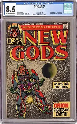 Buy New Gods #1 CGC 8.5 1971 4308363017 1st App. Orion • 204.96£