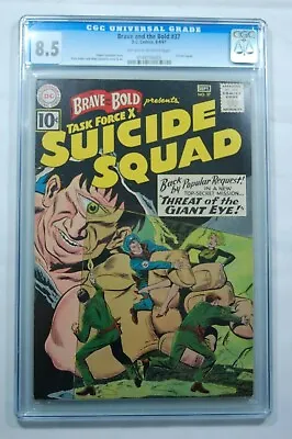 Buy  Brave And The Bold #37 CGC 8.5 SUICIDE SQUAD! D.C COMICS 8-9/61 • 1,000.76£