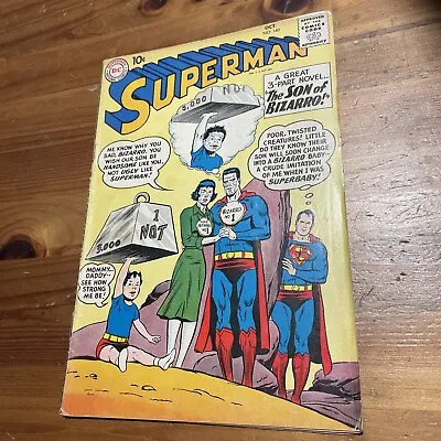 Buy Superman #140 Oct 1960 Vintage DC Comic 1st Blue Kryptonite & Bizarro Supergir • 51.38£