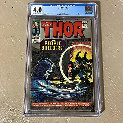 Buy Thor #134 CGC 4.0 Marvel Comics 1966 1st App High Evolutionary • 143.91£