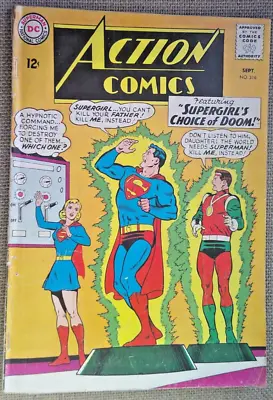 Buy Action Comics No.316 From 1964 .  Supergirls Choice Of Doom 1 • 1.99£