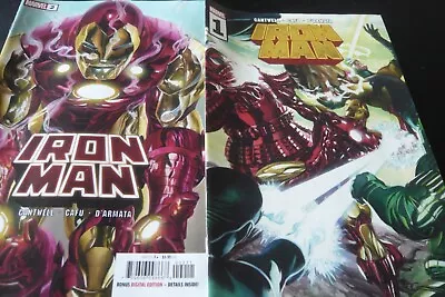 Buy Iron Man # 1-25. Marvel Comics 2020-2023. Cantwell + D'armata  #8 Missing • 15£