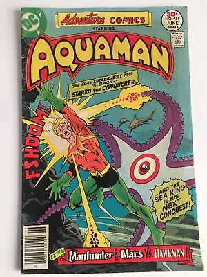 Buy DC Aventure Comics Starring Aquaman - Vol 43 #451 May/June '77 Secret Of Abyss • 5£