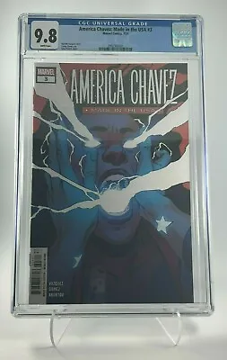 Buy AMERICA CHAVEZ MADE IN THE USA #3 CGC 9.8 1st Catalina Captain Miss Marvel • 63.24£