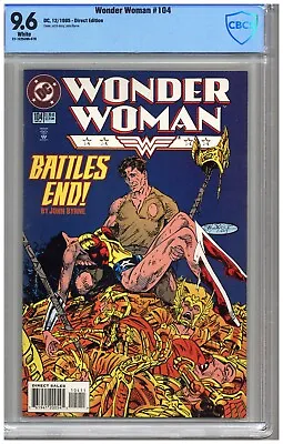 Buy Wonder Woman  # 104   CBCS  9.6   NM+  White Pages  12/95  Direct Edition  See   • 39.42£