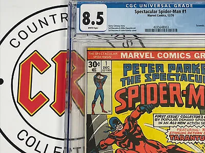 Buy Marvel Comics (12/76) Spectacular Spider-Man #1 CGC 8.5 • 78.84£