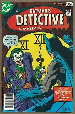 Buy 🔥detective Comics #475*dc, 1978*terry Austin*batman*joker Laughing Fish*fn* • 79.43£