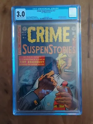 Buy Crime Suspenstories #17 (Classic Suicide Cover) CGC 3.0 • 725£
