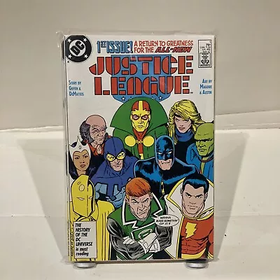 Buy Justice League #1 (May 1987, DC) 1st App Maxwell Lord • 25.54£