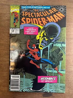 Buy Spectacular Spider-Man 178 Marvel Comics 1st App Dr Ashley Kafka Newsstand 1991 • 3.98£