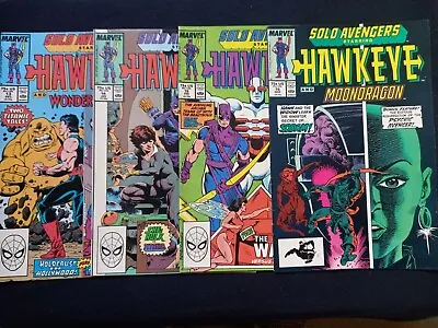 Buy Marvel: Solo Avengers, Hawkeye X 4 Issues 13,14,15,16, Dec 88'- March 89' Good. • 18£