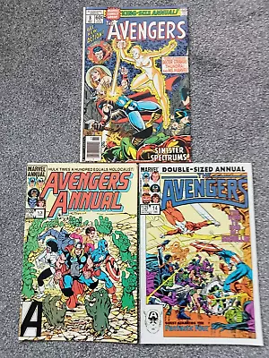 Buy 3 Avengers Annuals From 1970's/80's. Issues 8, 13 And 14. Great Condition. • 11.99£