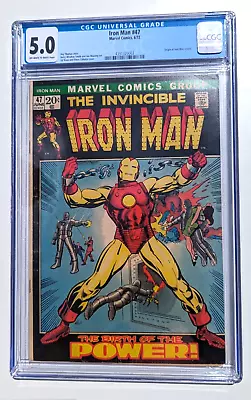 Buy Iron Man #47 Cgc 5.0 Origin Of Iron Man Retold Marvel Comics 1972 • 92.28£