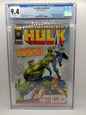 Buy Marvel Comics Incredible Hulk #449 (1997) - Cgc 9.4 - 1st App Of Thunderbolts! • 181.83£