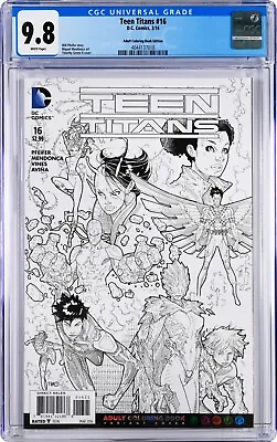 Buy Teen Titans #16 CGC 9.8 (Mar 2016, DC) Timothy Green Adult Coloring Book Variant • 59.58£