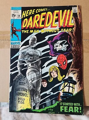 Buy DAREDEVIL #54 1969 Marvel Comics 1st App Starr Saxon Mister Fear Silver Age • 17.61£