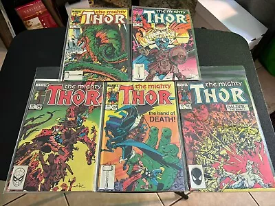 Buy Lot Of 5 The Mighty Thor Marvel Comics Issues #340-344 1984 • 12.16£