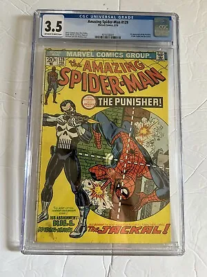 Buy Amazing Spiderman 129 Cgc 3.5 Off-white To White Pages • 675.59£