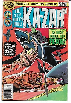 Buy KA-ZAR #17 Marvel Comics (Aug 1976) ~ PRE-OWNED In Good Condition • 0.99£