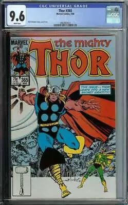 Buy Thor #365 Cgc 9.6 White Pages // Marvel Comics 1986 • 71.96£