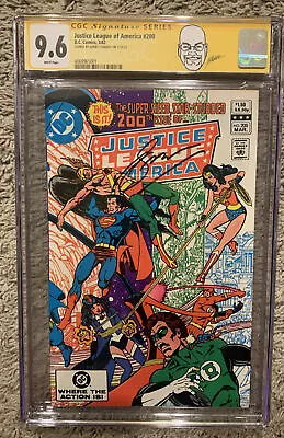 Buy DC Justice League Of America #200 CGC SS 9.6 Perez Label Signed Gerry Conway • 157.65£