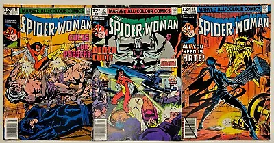 Buy Bronze Age Marvel Comics Spider-Woman 3 Key Issue Lot 14 15 16 High Grade FN+ • 0.99£