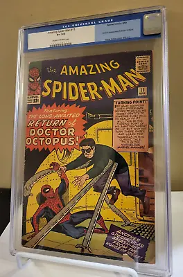 Buy Amazing Spider-Man #11 CGC 2.5 1964 🕷 2nd App Doc Ock 🕷 Old Label!! • 292.89£