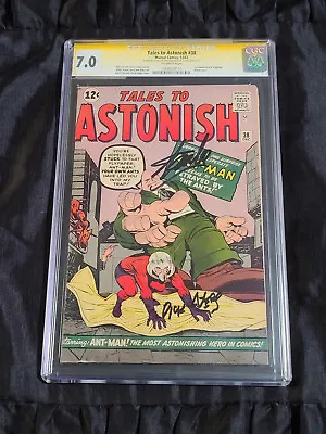 Buy Marvel 1962 Tales To Astonish #38 CGC 7.0 FVF Dick Ayers & Stan Lee SIGNED • 949.89£