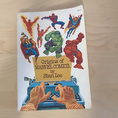 Buy Origins Of Marvel Comics By Stan Lee Vintage 1974 Book Comic 254pg Fireside • 17.57£