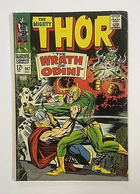 Buy Thor #147. December 1967. Marvel. Vg. Odin! Lady Sif! Loki! Circus Of Crime! • 25£