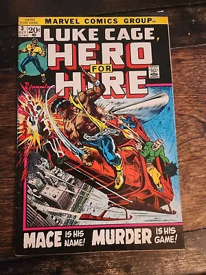 Buy Luke Cage Hero For Hire #3 1st Gideon Mace, 3rd Luke Cage (1972 Marvel Comics) • 12.04£