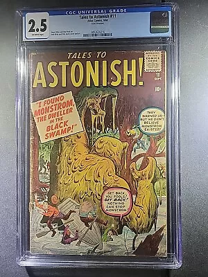 Buy 1960 TALES TO ASTONISH #11 - Swamp Monster - Kirby & Ditko - Marvel - CGC 2.5 • 133.40£
