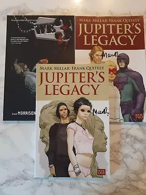 Buy Jupiter's Legacy Book 1 + 2 (Signed By Mark Millar And Frank Queitly) + We3 • 20£