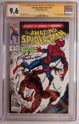 Buy Amazing Spider-Man #361 ~ Marvel 1992 ~ CGC 9.6 WP ~ Signed By David Michelinie • 324.36£