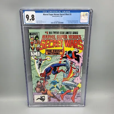 Buy Marvel Super Heroes Secret Wars 3 CGC 9.8 White Pages 1984 • 79.66£