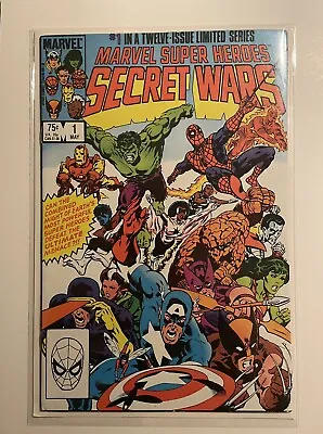Buy Marvel Super Heroes Secret Wars #1 (1984)  FN+ White Pages • 199.99£