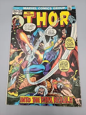 Buy THOR #214 Into The Dark Nebula Marvel Comic Book • 5.06£
