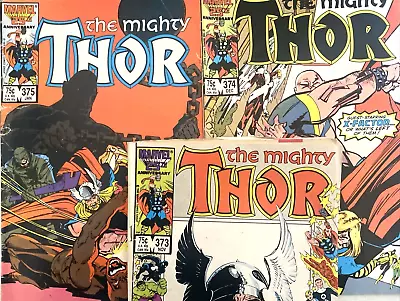 Buy Thor. 1st Series # 373-375. (3 Issue Lot).  Nov. - Jan. 1986/87. Low-mid Grade. • 10.99£