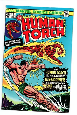 Buy Human Torch Vol.2 #7 - Reprint Strange Tales #107 - Vs Namor - 1975 - VF • 13.51£