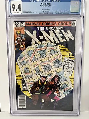 Buy X-men #141 1981 Cgc-9.4 Wp Newsstand Edition • 197.12£