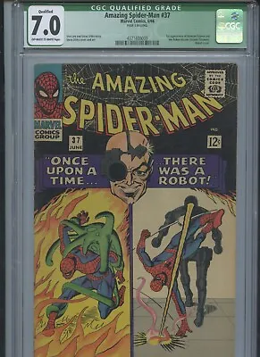 Buy Amazing Spider-Man #37 1966 CGC 7.0 Qualified (1st App Of Normal Osborn) • 88.07£